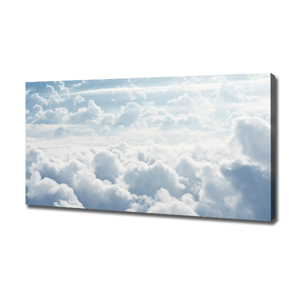 Cuadro canvas moderno de gran formato horizontal Nubes a vista de pájaro
