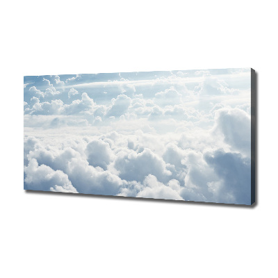 Cuadro canvas moderno de gran formato horizontal Nubes a vista de pájaro