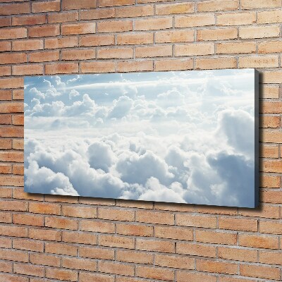 Cuadro canvas moderno de gran formato horizontal Nubes a vista de pájaro