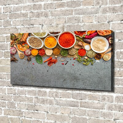 Foto en lienzo con acabado profesional horizontal Mezcla de especias