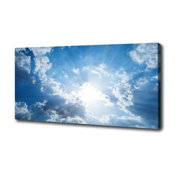 Cuadro canvas con impresión uv duradera horizontal Nubes en el cielo