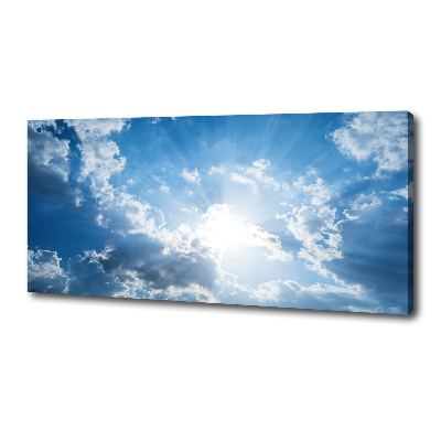Cuadro canvas con impresión uv duradera horizontal Nubes en el cielo