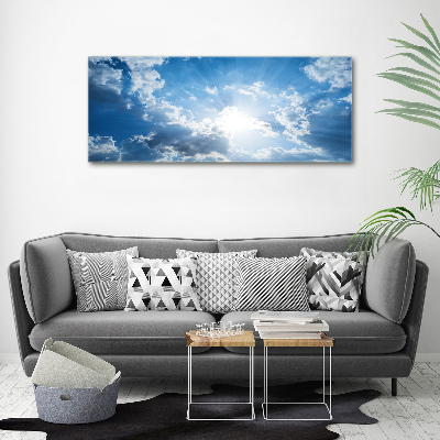 Cuadro canvas con impresión uv duradera horizontal Nubes en el cielo