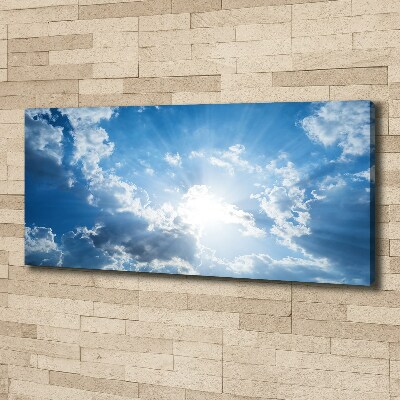 Cuadro canvas con impresión uv duradera horizontal Nubes en el cielo