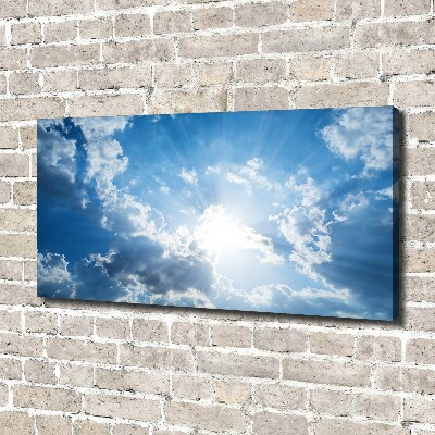 Cuadro canvas con impresión uv duradera horizontal Nubes en el cielo