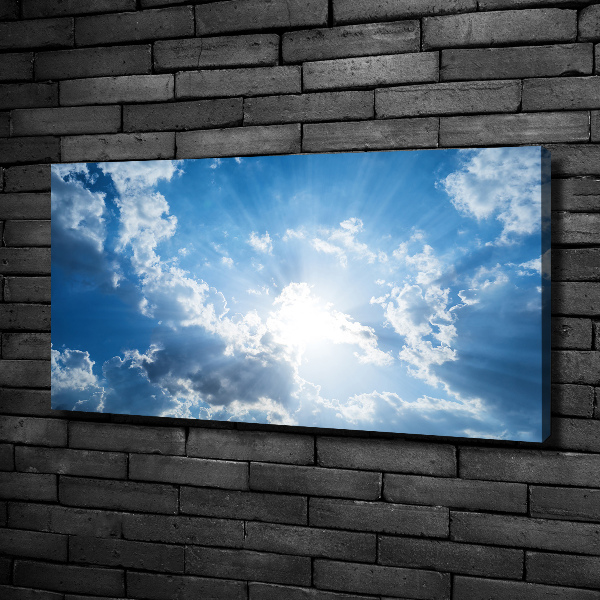 Cuadro canvas con impresión uv duradera horizontal Nubes en el cielo