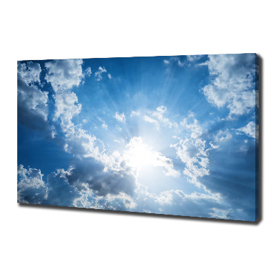 Cuadro canvas con impresión uv duradera horizontal Nubes en el cielo