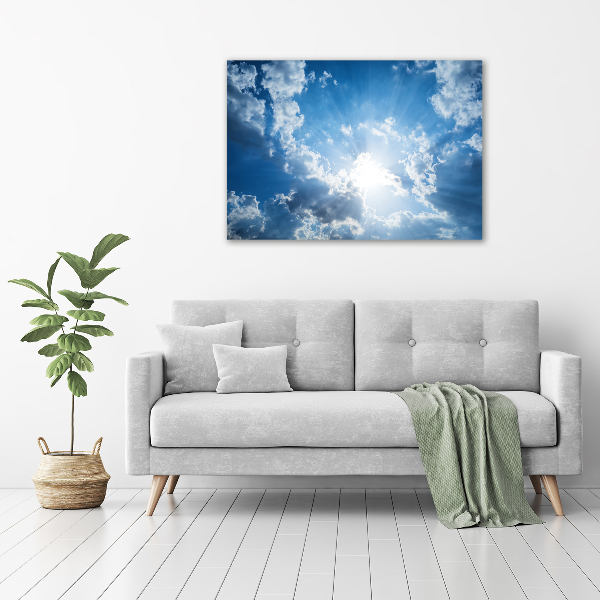 Cuadro canvas con impresión uv duradera horizontal Nubes en el cielo