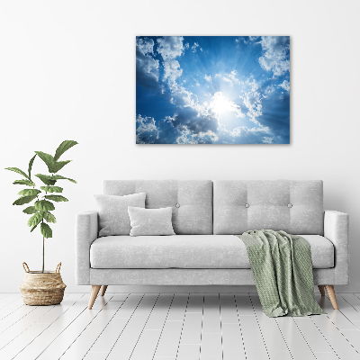 Cuadro canvas con impresión uv duradera horizontal Nubes en el cielo