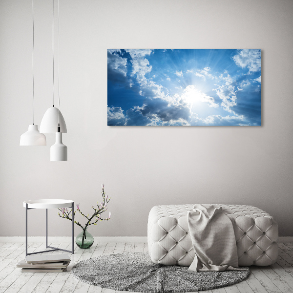 Cuadro canvas con impresión uv duradera horizontal Nubes en el cielo