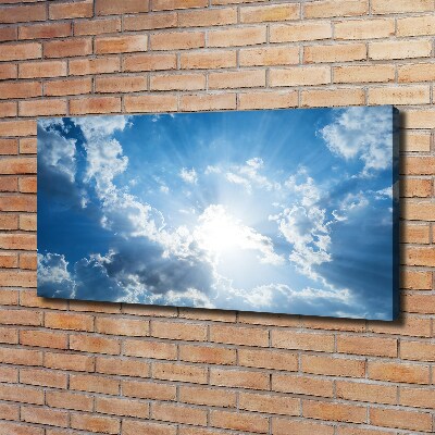 Cuadro canvas con impresión uv duradera horizontal Nubes en el cielo