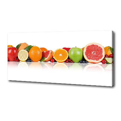 Fotocuadro en lienzo de alta calidad horizontal Frutas coloridas