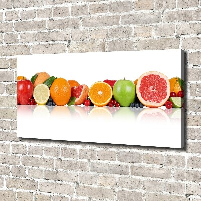 Fotocuadro en lienzo de alta calidad horizontal Frutas coloridas