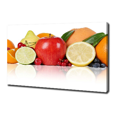 Fotocuadro en lienzo de alta calidad horizontal Frutas coloridas