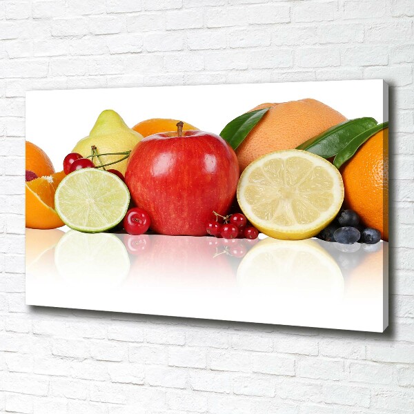 Fotocuadro en lienzo de alta calidad horizontal Frutas coloridas