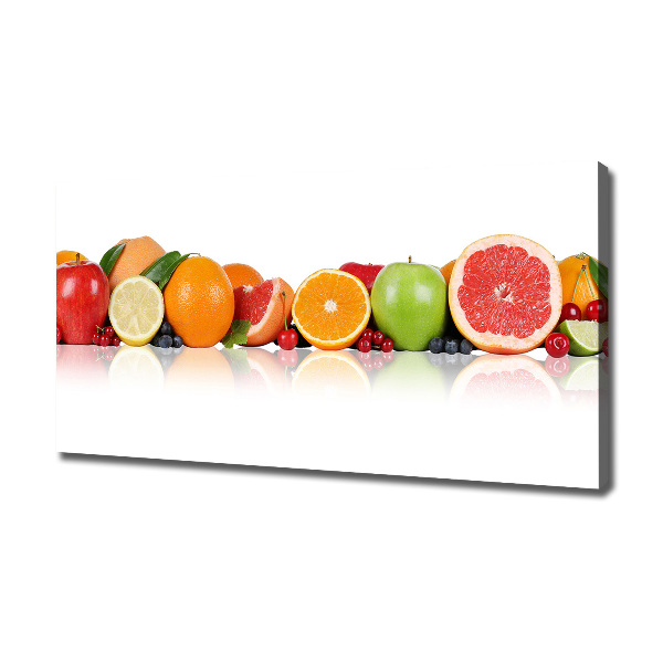 Fotocuadro en lienzo de alta calidad horizontal Frutas coloridas