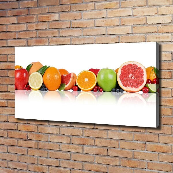 Fotocuadro en lienzo de alta calidad horizontal Frutas coloridas