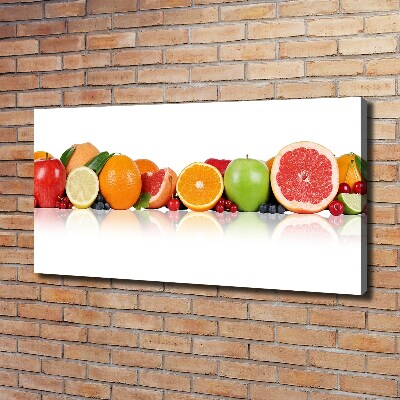 Fotocuadro en lienzo de alta calidad horizontal Frutas coloridas
