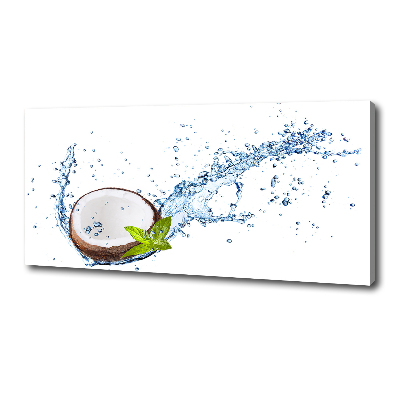 Foto en lienzo con acabado profesional horizontal Coco y agua