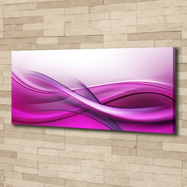 Cuadro canvas con impresión uv duradera horizontal Fondo de ondas