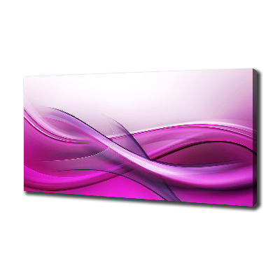 Cuadro canvas con impresión uv duradera horizontal Fondo de ondas