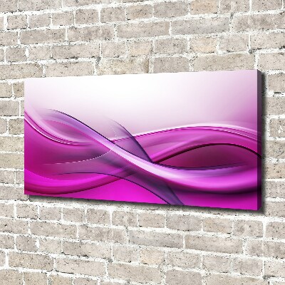 Cuadro canvas con impresión uv duradera horizontal Fondo de ondas