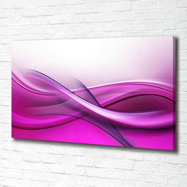 Cuadro canvas con impresión uv duradera horizontal Fondo de ondas