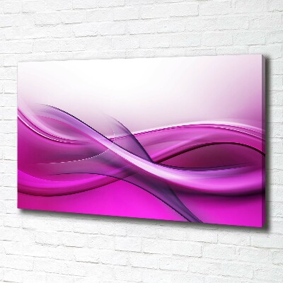 Cuadro canvas con impresión uv duradera horizontal Fondo de ondas