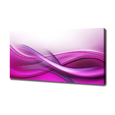 Cuadro canvas con impresión uv duradera horizontal Fondo de ondas