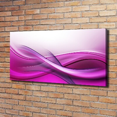 Cuadro canvas con impresión uv duradera horizontal Fondo de ondas