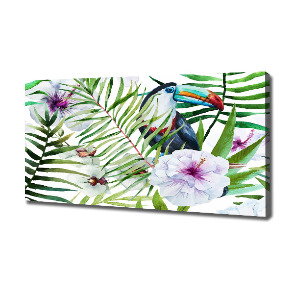 Foto en lienzo con acabado profesional horizontal Tucán tropical