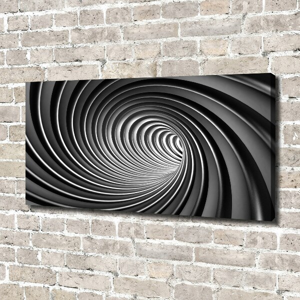Cuadro canvas moderno de gran formato horizontal Vórtice abstracto