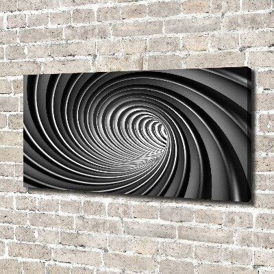 Cuadro canvas moderno de gran formato horizontal Vórtice abstracto