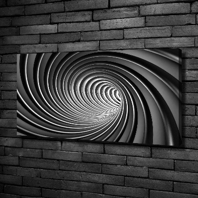 Cuadro canvas moderno de gran formato horizontal Vórtice abstracto