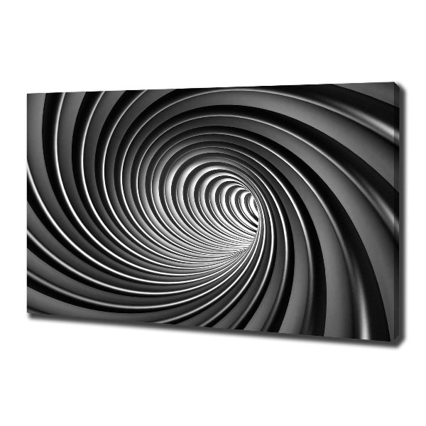 Cuadro canvas moderno de gran formato horizontal Vórtice abstracto