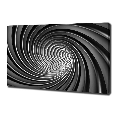 Cuadro canvas moderno de gran formato horizontal Vórtice abstracto