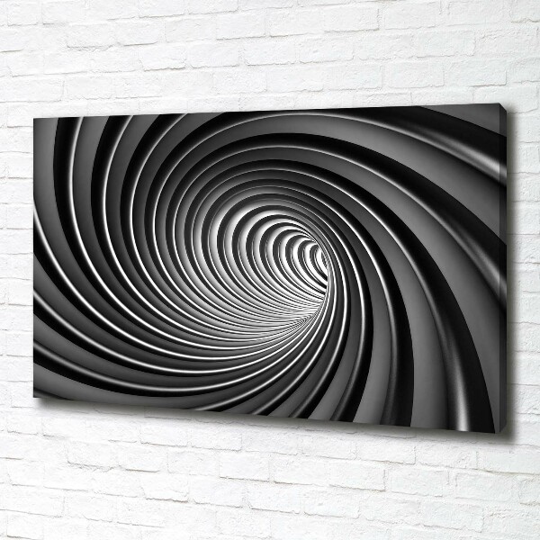 Cuadro canvas moderno de gran formato horizontal Vórtice abstracto