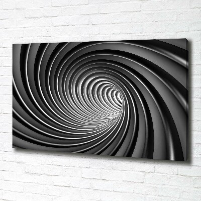 Cuadro canvas moderno de gran formato horizontal Vórtice abstracto