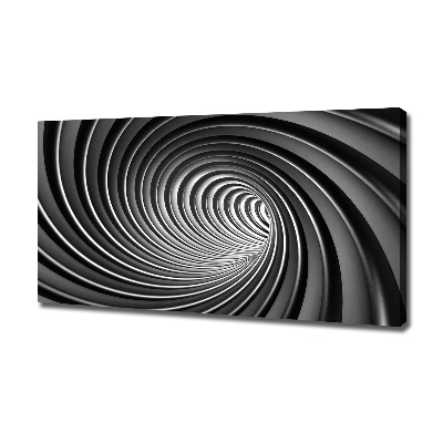 Cuadro canvas moderno de gran formato horizontal Vórtice abstracto