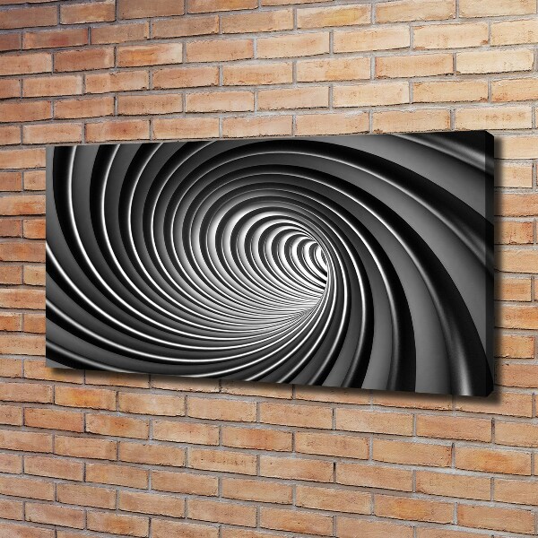 Cuadro canvas moderno de gran formato horizontal Vórtice abstracto