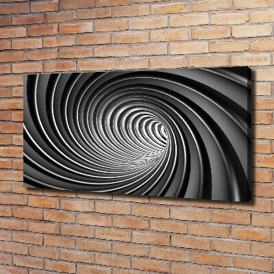 Cuadro canvas moderno de gran formato horizontal Vórtice abstracto