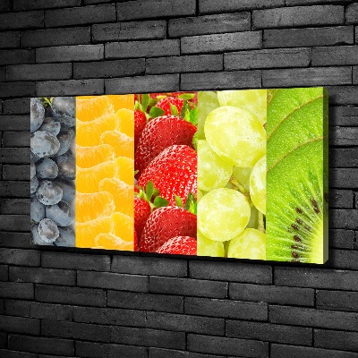 Foto en lienzo con acabado profesional horizontal Frutas coloridas