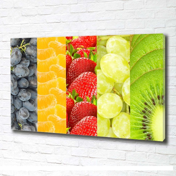 Foto en lienzo con acabado profesional horizontal Frutas coloridas