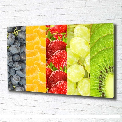Foto en lienzo con acabado profesional horizontal Frutas coloridas