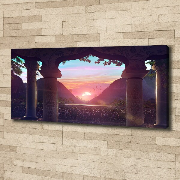 Foto en lienzo con acabado profesional horizontal Arquitectura oriental