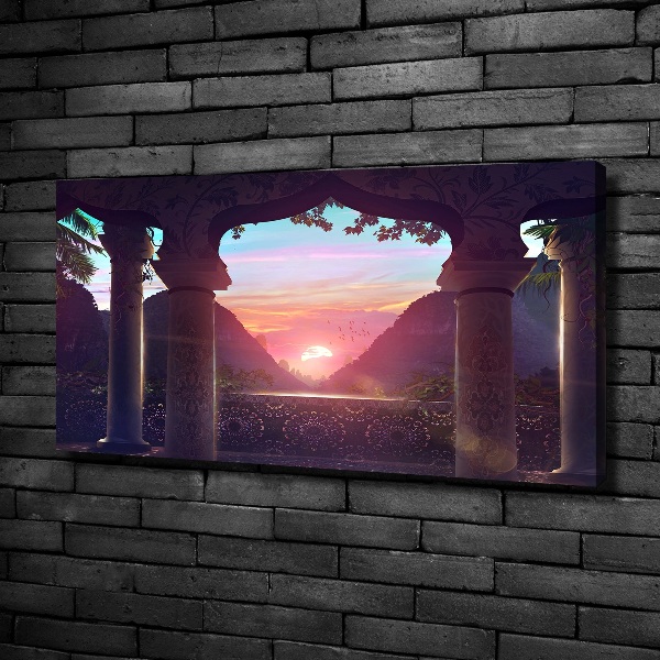 Foto en lienzo con acabado profesional horizontal Arquitectura oriental