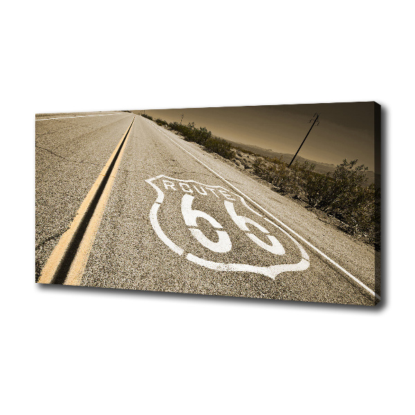 Cuadro canvas moderno de gran formato horizontal Carretera en California