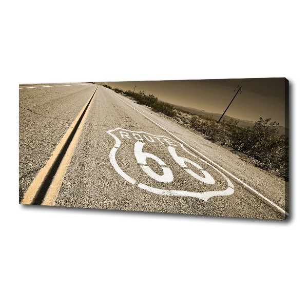 Cuadro canvas moderno de gran formato horizontal Carretera en California