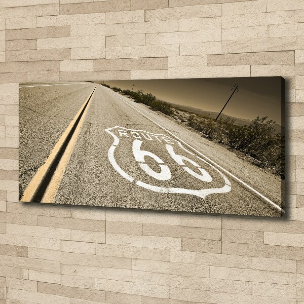 Cuadro canvas moderno de gran formato horizontal Carretera en California