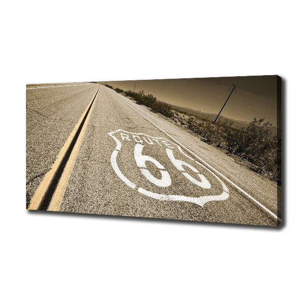 Cuadro canvas moderno de gran formato horizontal Carretera en California